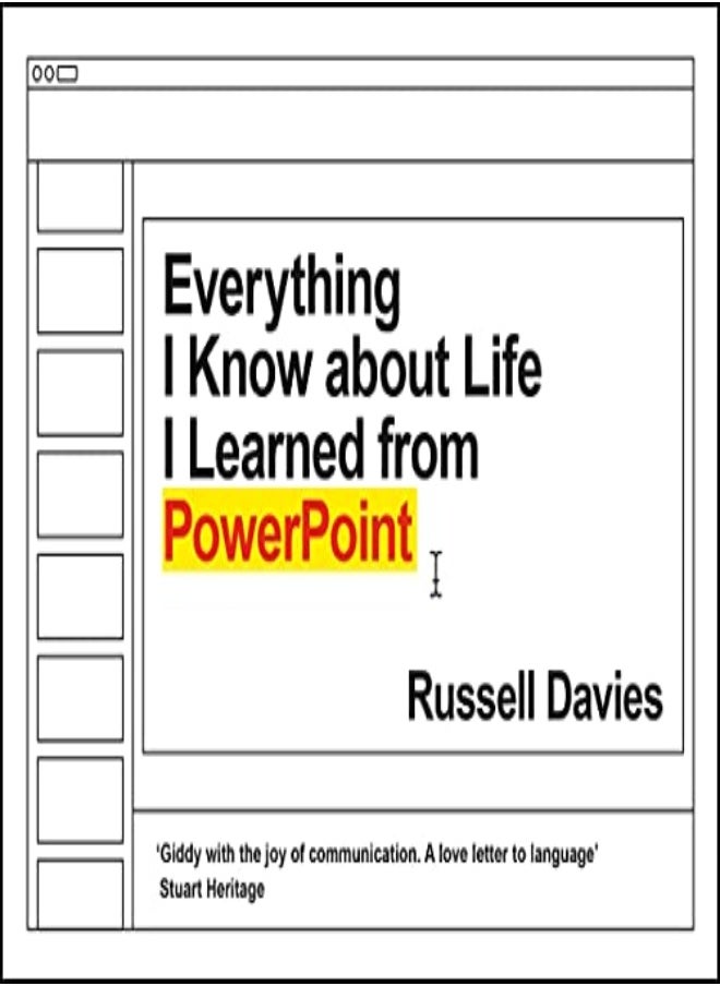 Everything I Know About Life I Learned From Powerpoint by Davies, Russell Hardcover 