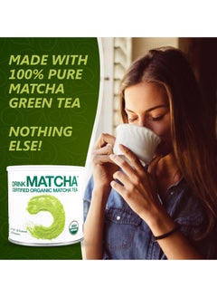 MATCHA Organic Matcha Green Tea Powder 1 LB Perfect for Lattes, Smoothies, Baking 16 Ounce  - Image 2