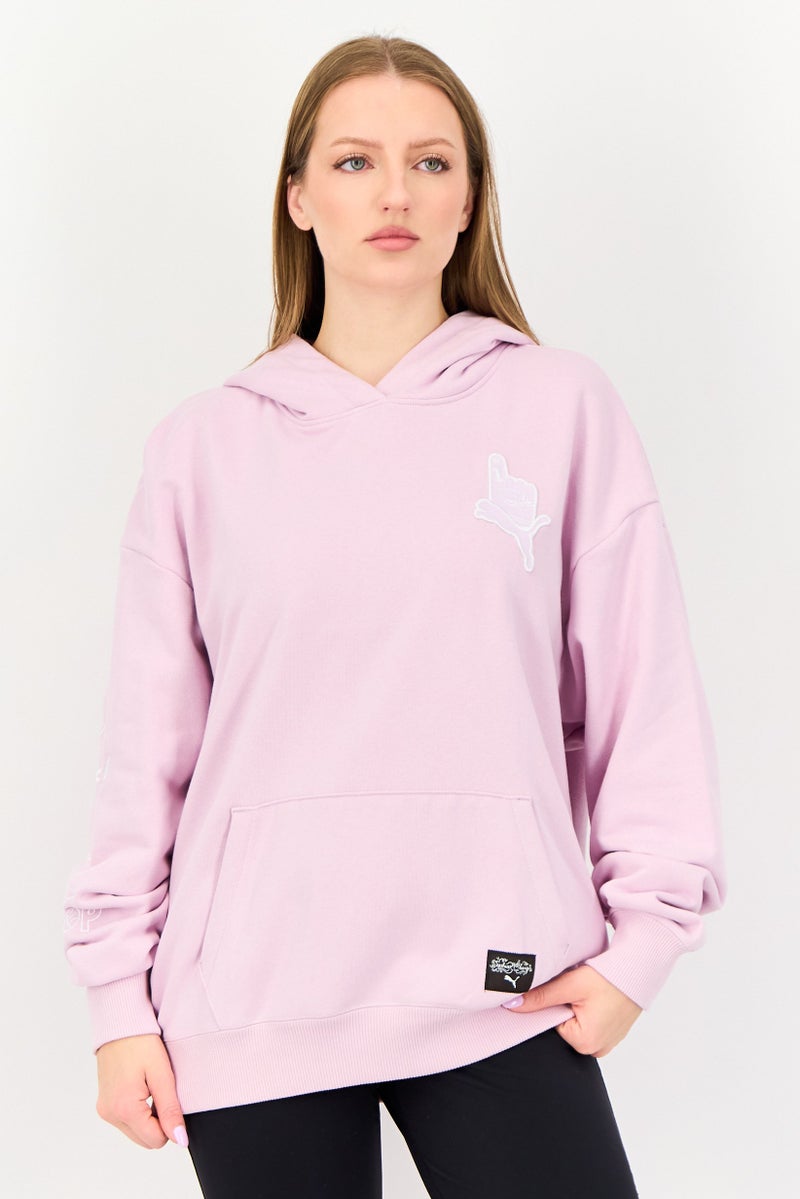 Puma x Sophia Chang Women Sportswear Fit Long Sleeve Outdoor Hoodies,Pink - Image 1