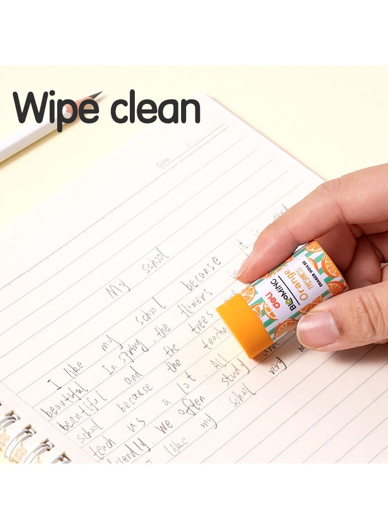 Deli Deli EH01400 Eraser φ22×43mm 30pcs / box – ideal for kids’ schoolwork & fruity fun  - Image 4