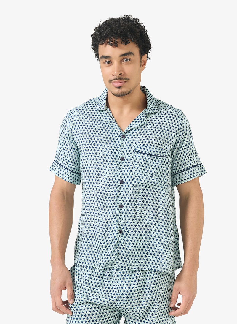 روبرت وود طقم بيجامة قميص وشورت - Image 3