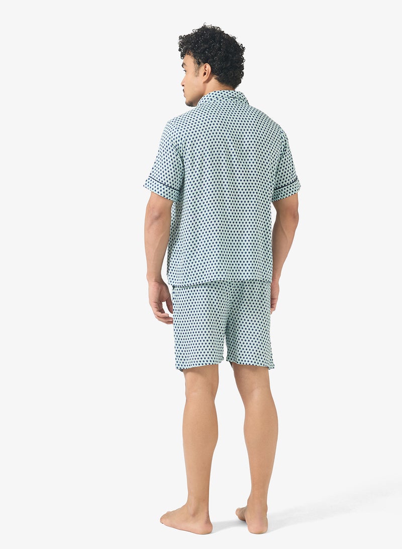 روبرت وود طقم بيجامة قميص وشورت - Image 2