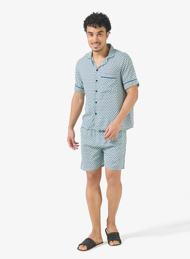 روبرت وود طقم بيجامة قميص وشورت - Image 5