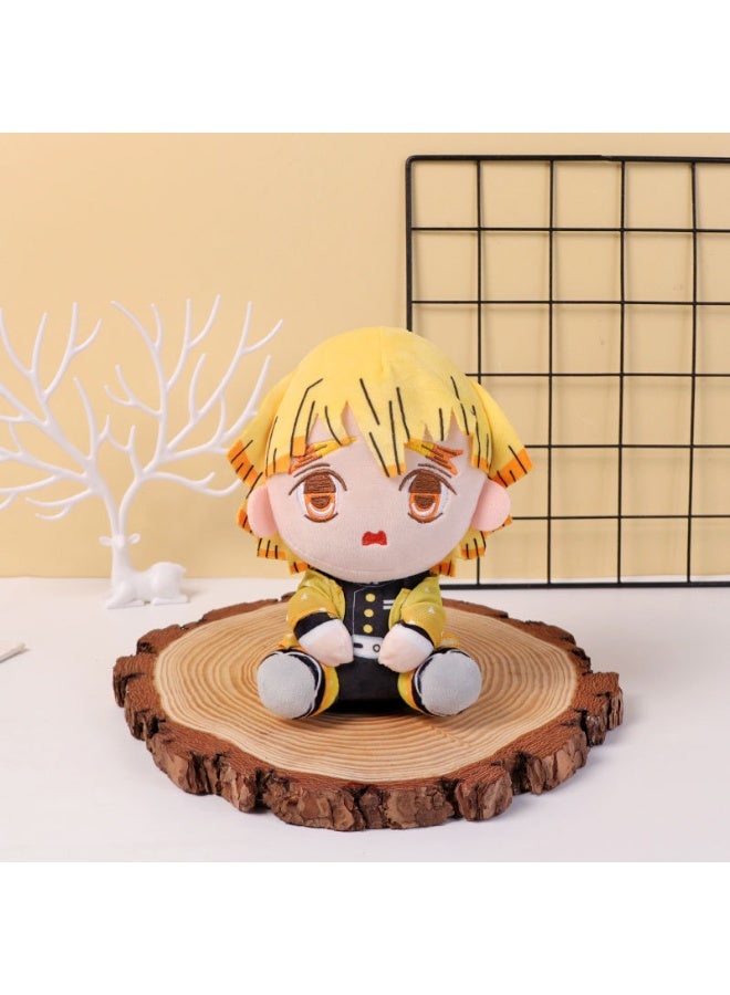 هالامودو شيطان القاتل - إيواتشي zenitsu أفخم دمية ، 19 سم - هدايا عيد الميلاد والحلاوة لتزيين غرفة نوم ، غرفة المعيشة ، مكتب المنطقة ، ومكتب لعبة الاسترخاء - Image 4