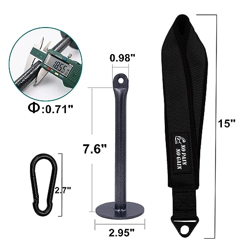 Lights Mountain Arm Wrestling Training Strap Belt Hand Grip Arm Finger Forearm Exerciser Strengthener for Cable Machine and Free Weight - Image 2