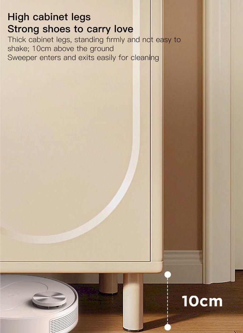 Sharpdo Shoe Storage Cabinet, Ins Style Shoe Organizer for Entryway & Hallway Slim Narrow Freestanding Shoe Rack 80*32*92cm  - Image 5