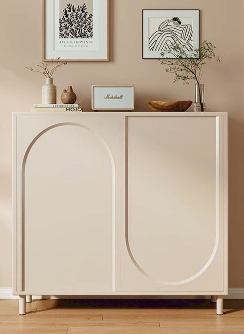 Sharpdo Shoe Storage Cabinet, Ins Style Shoe Organizer for Entryway & Hallway Slim Narrow Freestanding Shoe Rack 80*32*92cm - Image 1