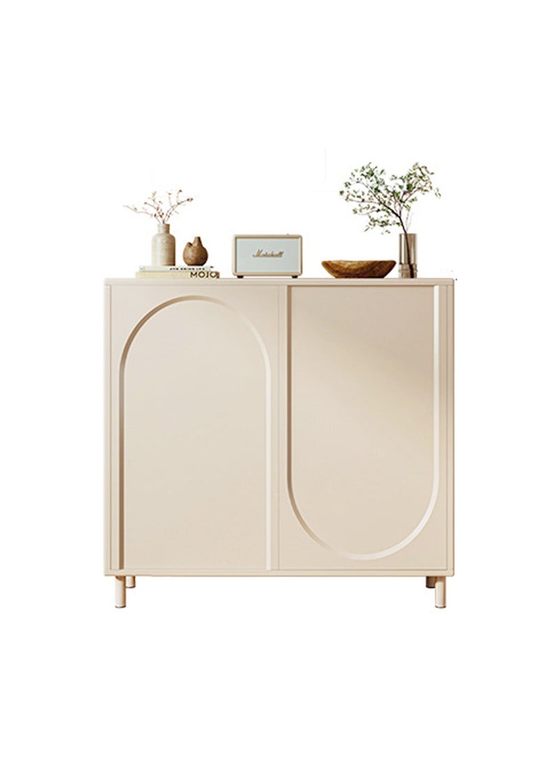 Sharpdo Shoe Storage Cabinet, Ins Style Shoe Organizer for Entryway & Hallway Slim Narrow Freestanding Shoe Rack 80*32*92cm - Image 2