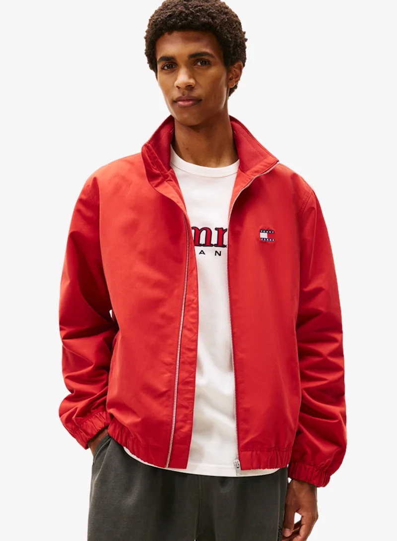 Collar Logo Water Repellent Zip-Thru Jacket