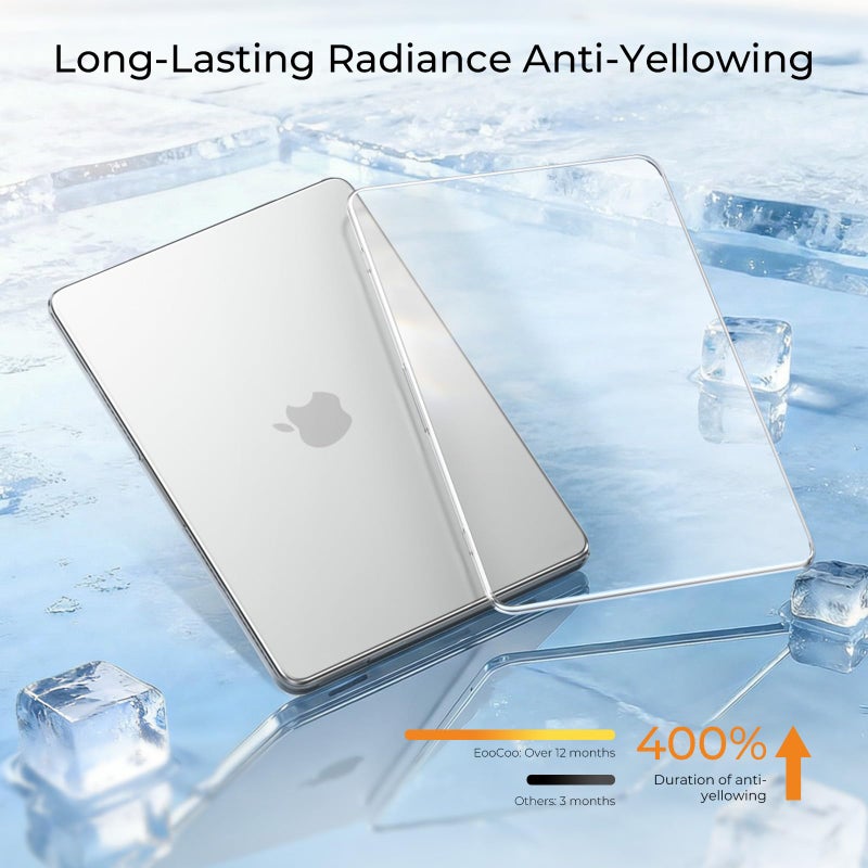 EooCoo for MacBook Neo Case 13 inch 2026 A3404 A18-Pro Crystal Clear - Image 4