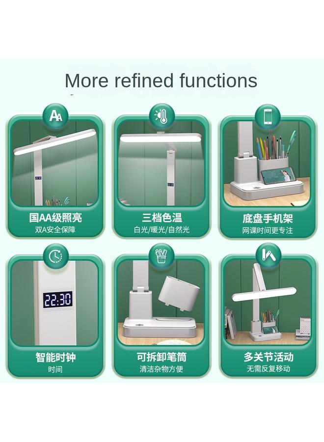Bluejw Intelligent Digital Display Desk Lamp Eye Protection Study Student Dormitory Eyesight Protection Children Do Homework Bedroom Bedside Reading Lamp - Image 5