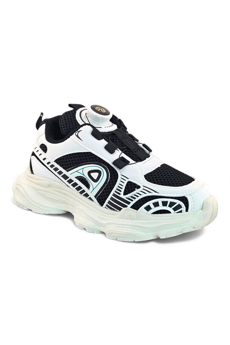 Feet First Bolt Flow Kids Lightweight Sports Sneakers 86-894-40 Black/White/Purple - Image 2