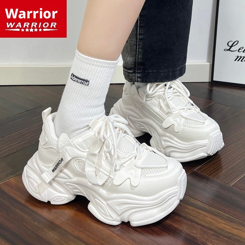 Warrior WXY(S)-5621M Dad Sneakers for Women Breathable Mesh Thick Sole Casual Shoes - Image 2