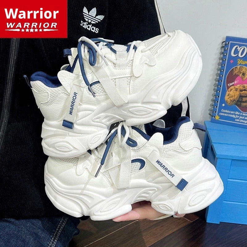 Warrior WXY(S)-5621M Dad Sneakers for Women Breathable Mesh Thick Sole Casual Shoes - Image 1