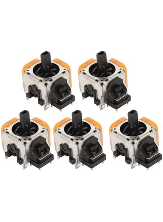 5 قطع عصا التحكم التناظرية ثلاثية الأبعاد السوداء لاستبدال عصا الإبهام لأجزاء إصلاح وحدات تحكم ألعاب الفيديو - Image 5