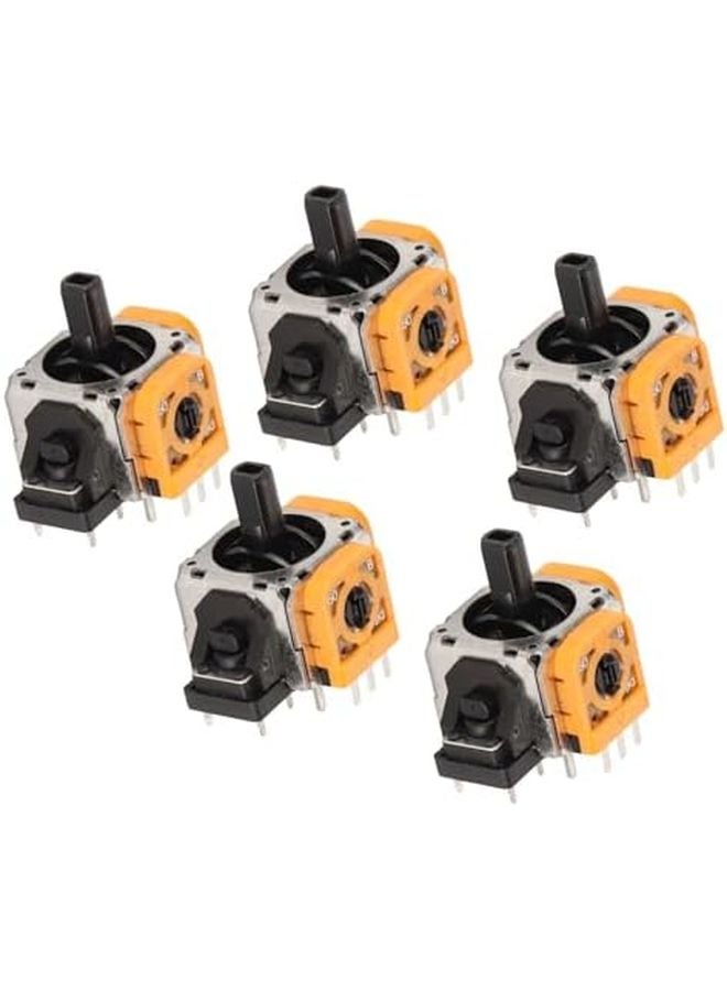 5 قطع عصا التحكم التناظرية ثلاثية الأبعاد السوداء لاستبدال عصا الإبهام لأجزاء إصلاح وحدات تحكم ألعاب الفيديو - Image 3