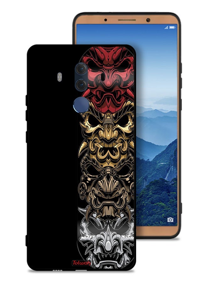 Tolwak Huawei Mate 10 Pro Protective Case Cover Heads Art - Image 1
