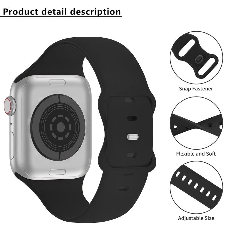 For Apple Watch Series 10 46Mm erfly Buckle Silicone Watch Band With Film Integrated Pc Cover(White) - Image 3