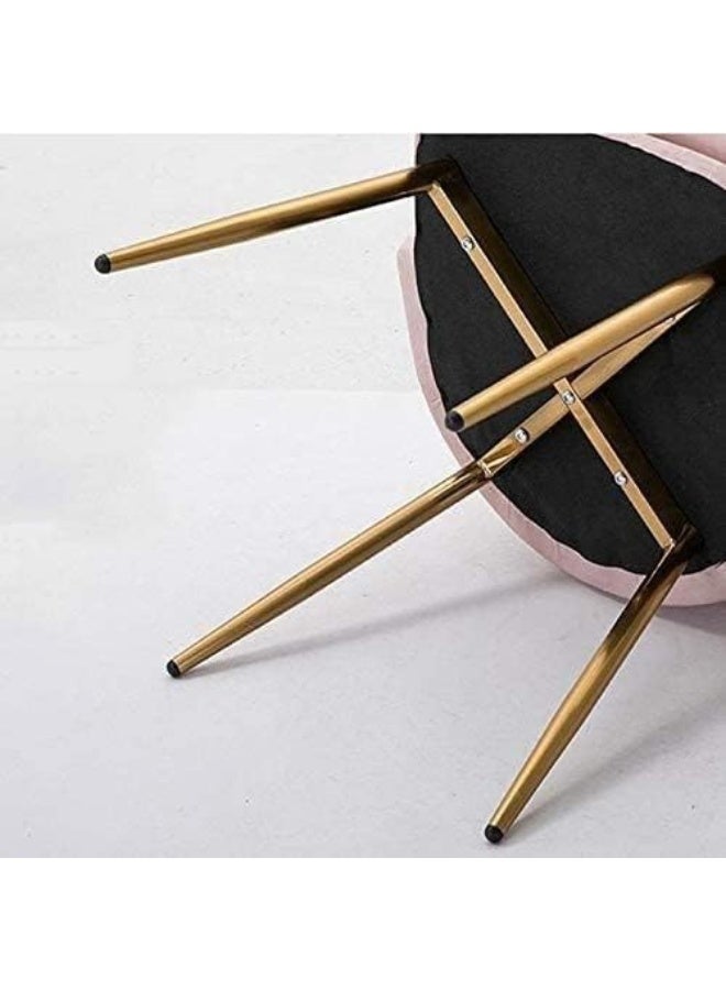 Poppins Home كراسي طعام مريحة حديثة من بوبينز هوم - مجموعة من 4 كراسي مخملية للمطبخ - Image 3