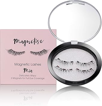 Lash FX Magnetise Magnetic Lashes Mia Black Synthetic Fiber VeganFriendly Reusable Pair - Image 1