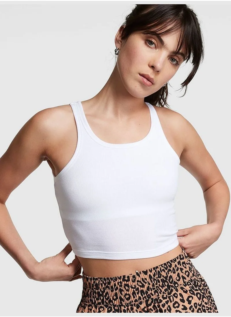 Victoria's Secret Cropped Rib Tank Top
