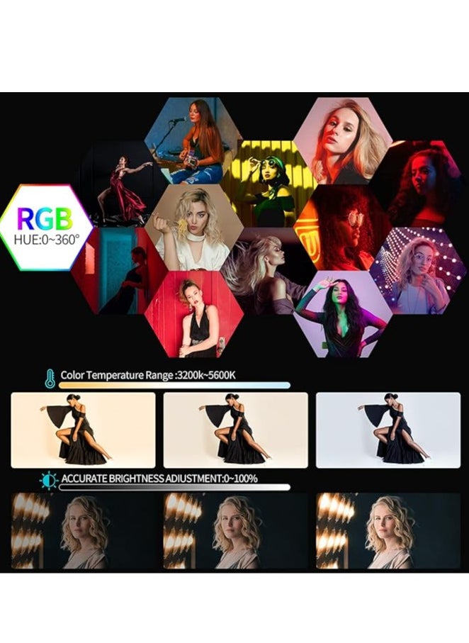 GVM Great Video Maker GVM RGB LED Video Light Kit, Dimmable Photography Lighting with APP Control, 680RS 50W 3 Packs Led Panel Light for YouTube Studio, Video Shooting, Gaming, Streaming, Zoom, Broadcasting, Conference  - Image 5