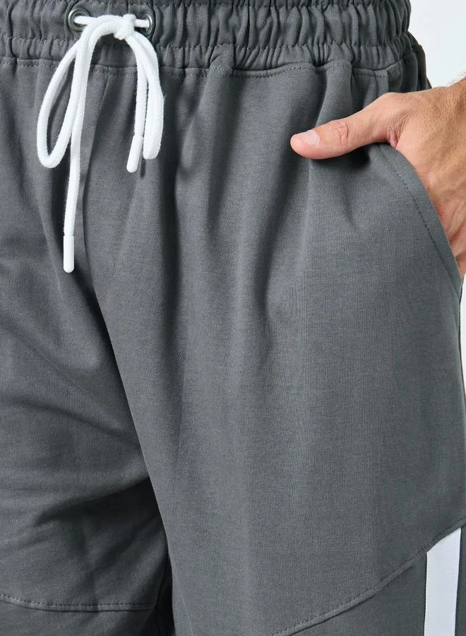 Styli  Men Grey Track Pants with Side Stripe for Men | Best Price UAE