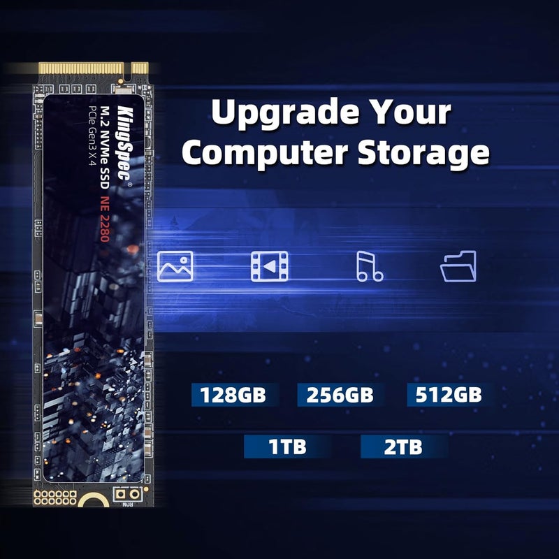 SSD 1TB, M.2 NVMe Gen3x4 SSD 2280 - Up to 2400MB/s, Internal Solid State Drive with 3D NAND Flash, Compatible with Desktop and Laptop - Image 5