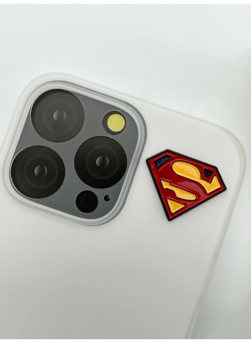 4 pieces of Metal stickers - Superman and Batman Stickers - Premium Quality Metal for Mobile, Laptop, Backpacks and more - Image 3
