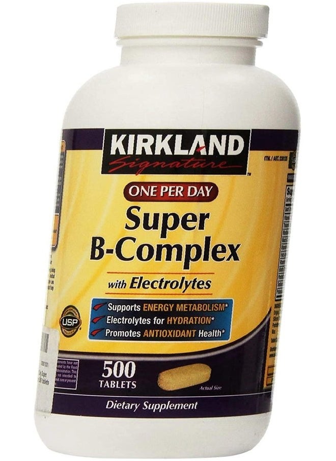 Kirkland Signature Kirkland Signature One Per Day Super B-Complex with Electrolytes,500 tablets  - Image 1