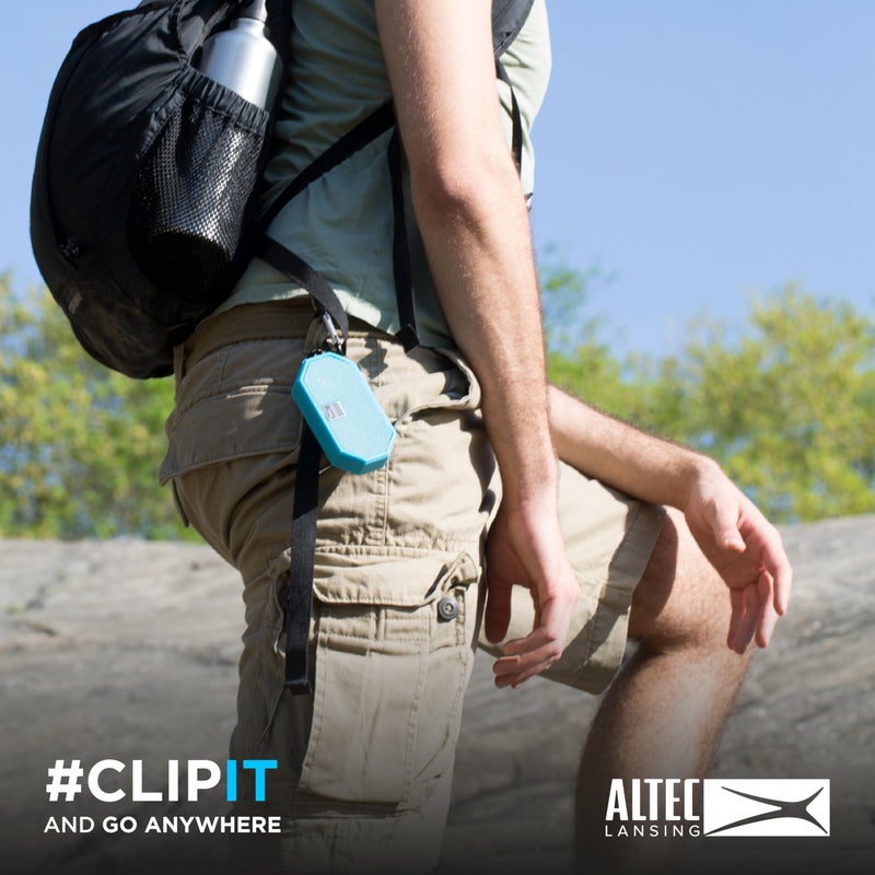 Altec Lansing Mini H2O - Waterproof Bluetooth Speaker, IP67 Certified & Floats in Water, Compact & Portable Speaker for Hiking, Camping, Pool, and Beach - Image 3