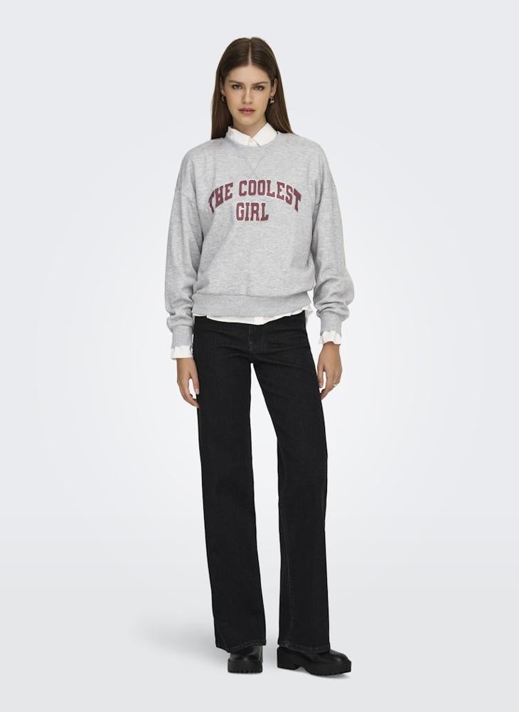 ONLY Graphic Crew Neck Sweatshirt - Image 5