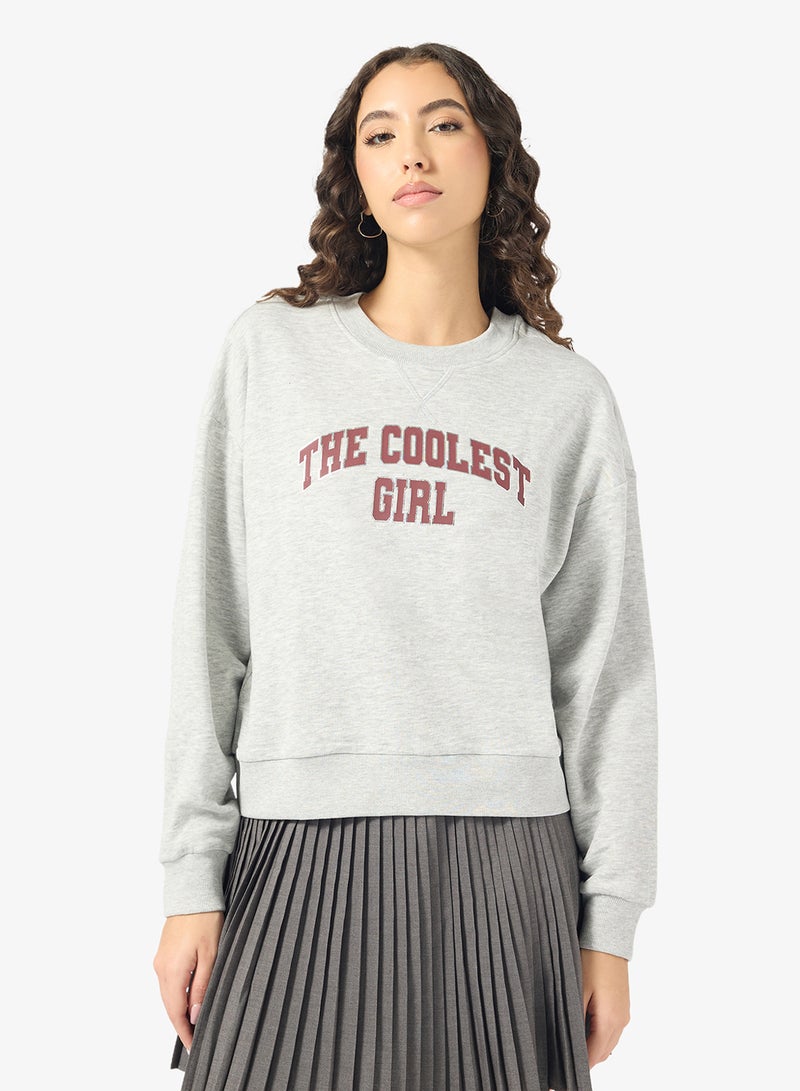 ONLY Graphic Crew Neck Sweatshirt - Image 1