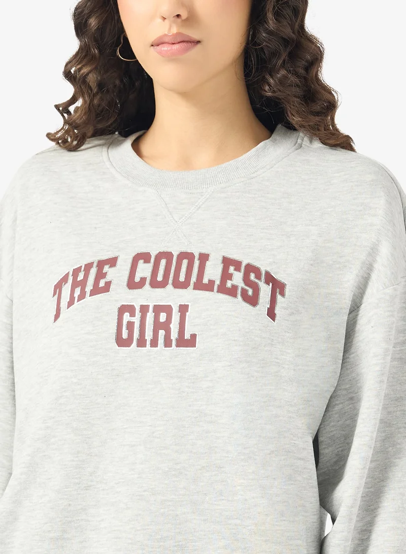 ONLY  Graphic Crew Neck Sweatshirt for Women | Best Price UAE