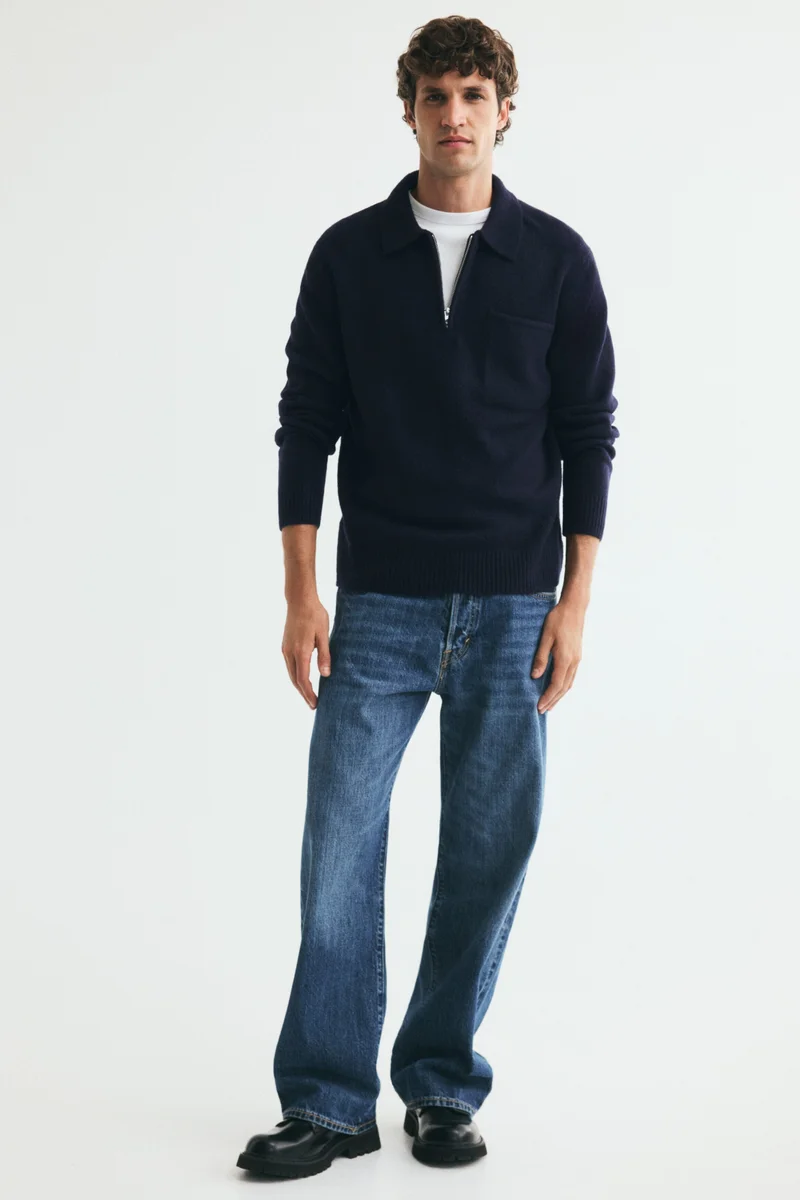 H&M  Regular Fit Knitted polo shirt for Men | Best Price UAE
