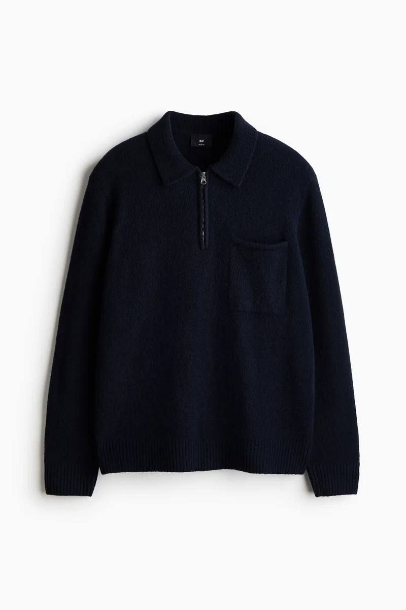 H&M  Regular Fit Knitted polo shirt for Men | Best Price UAE