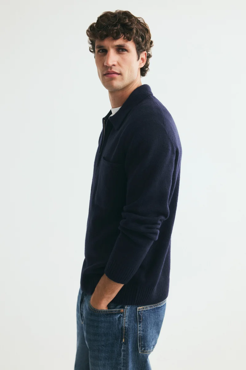 H&M  Regular Fit Knitted polo shirt for Men | Best Price UAE
