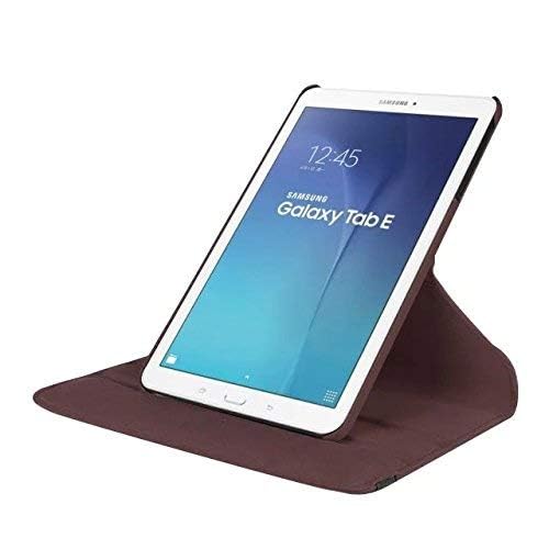 TGK 360 Degree Rotating Case Cover for Samsung Galaxy Tab E (9.6 inch) SM- T560, T561,T565, T567V (Brown) - Image 4