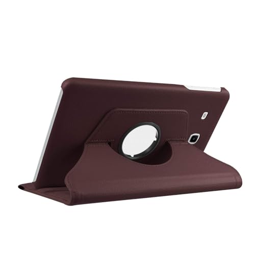 TGK 360 Degree Rotating Case Cover for Samsung Galaxy Tab E (9.6 inch) SM- T560, T561,T565, T567V (Brown) - Image 3