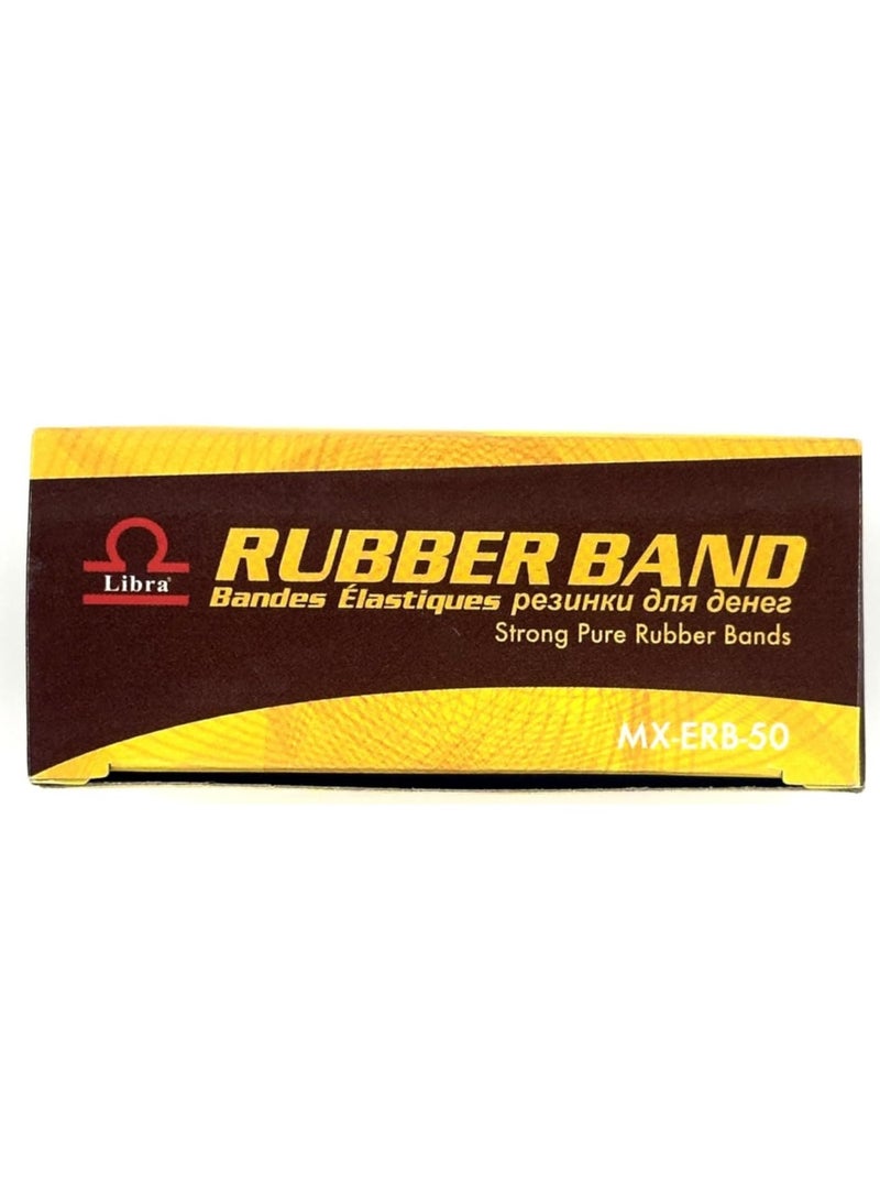 Libra Rubber Bands Size 16 – 50g Box, Strong & Flexible for Office or Home Use - Image 1