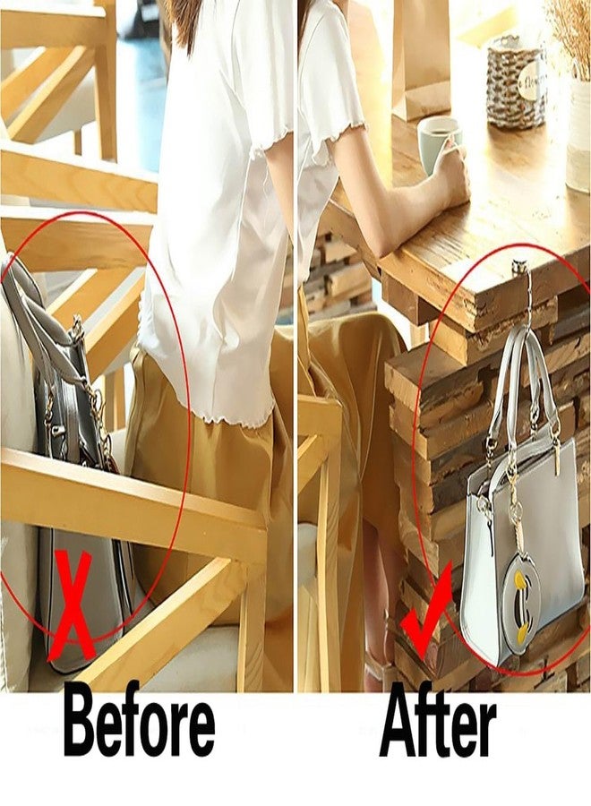 KSMD Compact Round Purse Hooks for Table and Bars,Portable Purse Hanger Organizers Hooks Handbag Holder Pocketbook Holder Bag Storage for Desk Bag (Hummingbird) - Image 5