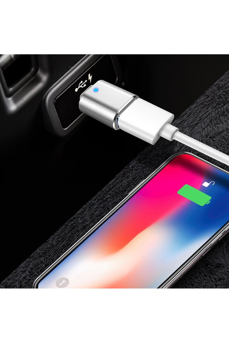 USB C إلى USB - USB C إلى C محول | USB C إلى USB 3.0 محول مع مصباح | USB إلى USB محول متوافق محول مناسب لوحة المفاتيح والفأرة و USB محرك الأقراص والهواتف المحمولة والأجهزة اللوحية والسيارات - Image 3