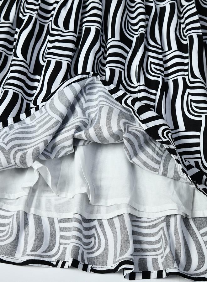 بيلا مودا فستان بطبعة مموجة - Image 5