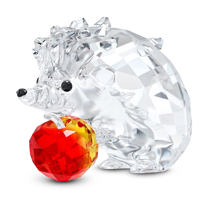 SWAROVSKI Peaceful Countryside Hedgehog with Apple  Clear and Red Crystal Figurine  Part of The Peaceful Countryside Collection - Image 1