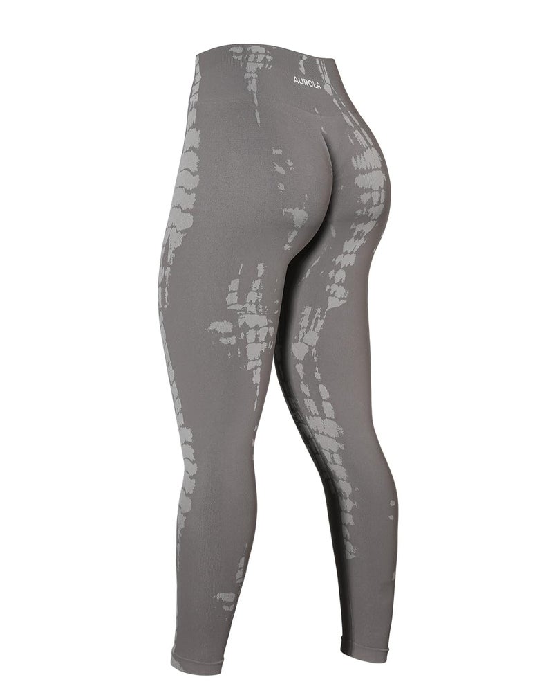 AUROLA Serpent Seamless Scrunch Workout Leggings for Women,Tummy Control Squat Proof Pants,Mocha,S - Image 1