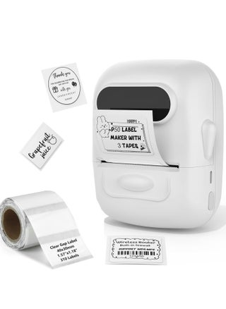 Label Maker,Label Maker Machine with Tape,P50 Barcode Printer 2 inch BluetoothThermal Label Maker for Small Business Home Address Clothing for Phone/PC,White Printer+1 Tape - pzsku/Z49BC4A85DFC7B67DD250Z/45/1745561999/4d13d00e-96a4-44eb-b754-1cbdec4671c2