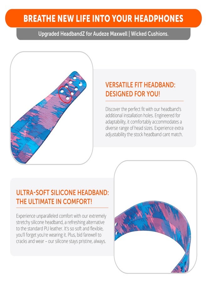 WC HeadbandZ Maxwell - Improved Silicone Headband for Audeze Maxwell by Wicked Cushions - Improved Flexibility, Comfort and Style with Matching Ear Pad Designs | Speed Racer - Image 4
