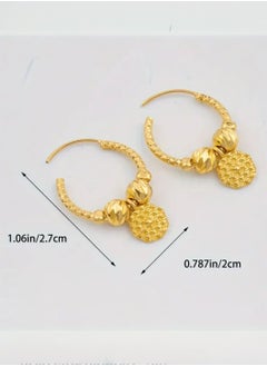 GOLDMAX Elegant 21k Gold Plated Small Earrings For Women  - Image 5