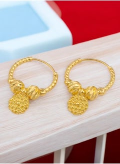 GOLDMAX Elegant 21k Gold Plated Small Earrings For Women  - Image 4
