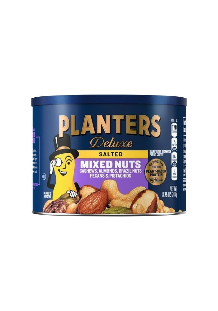 Planters Deluxe Salted Mixed Nuts Canister - 8.75 oz - Image 2